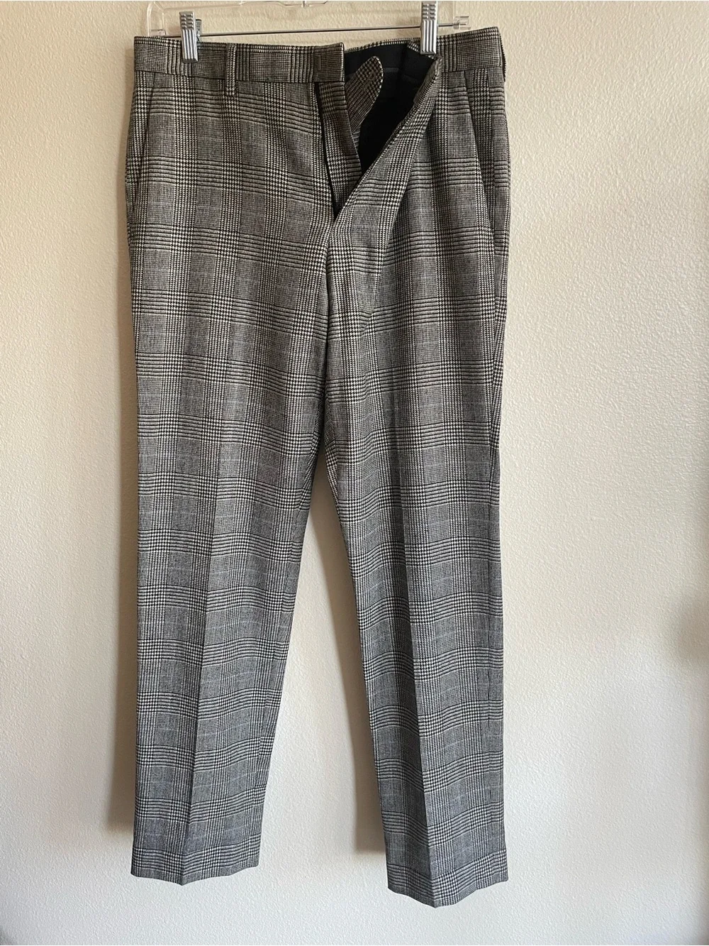 J. Crew Slim Ludlow Black and Tan Wool Dress Pants - Size W32 L32